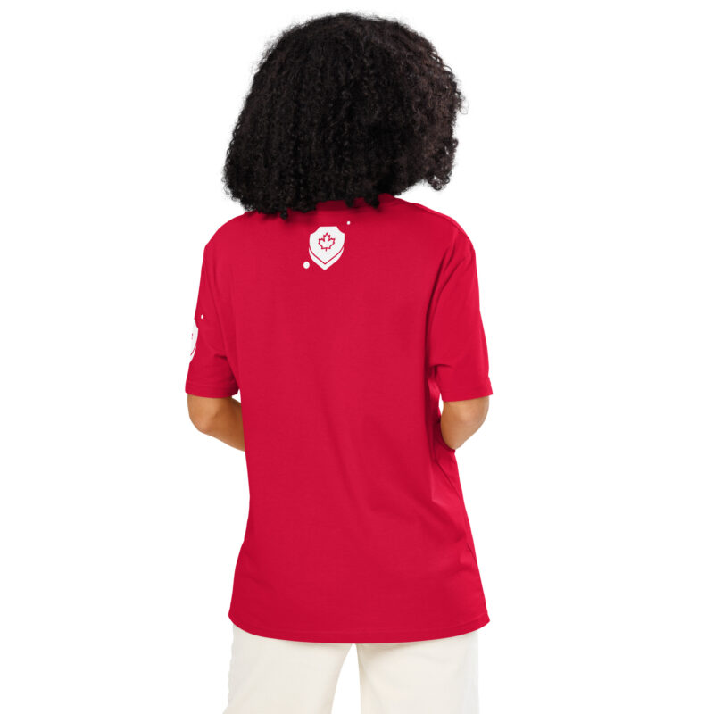 The maple leaf – Unisex organic ribbed neck t-shirt 5