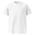 Two-tone fist with embroidery – Unisex organic ribbed neck t-shirt 19