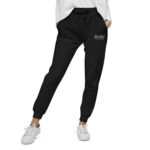 Solld – Unisex fleece sweatpants with embroidery 2