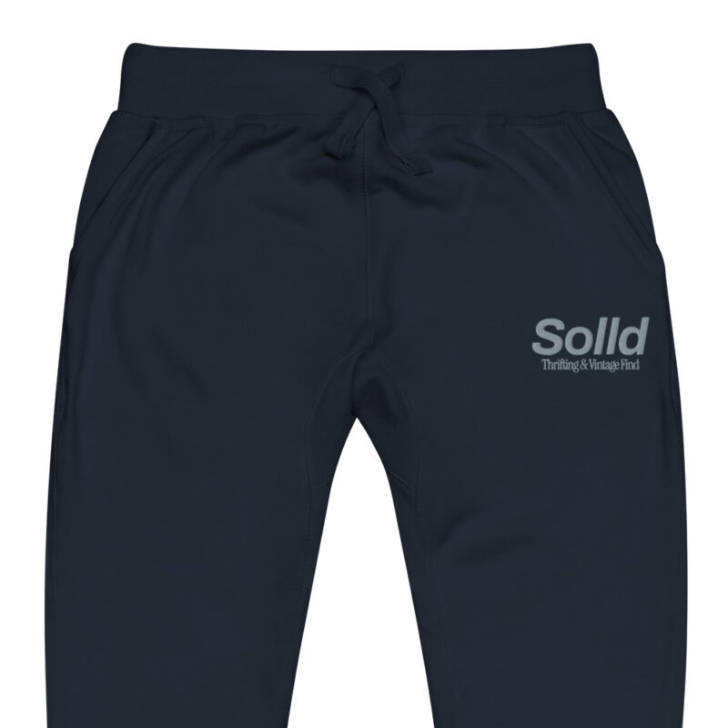 Solld – Unisex fleece sweatpants with embroidery 9