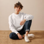 Solld – Unisex eco sweatshirt with embroidery 6