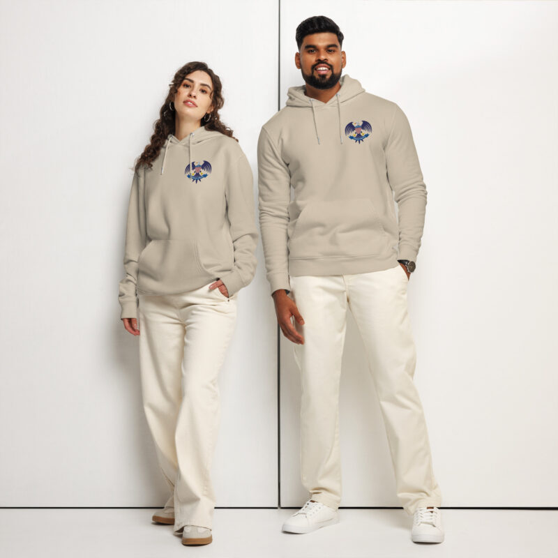 Eagle Seal – Essential organic hoodie with embroidery 6