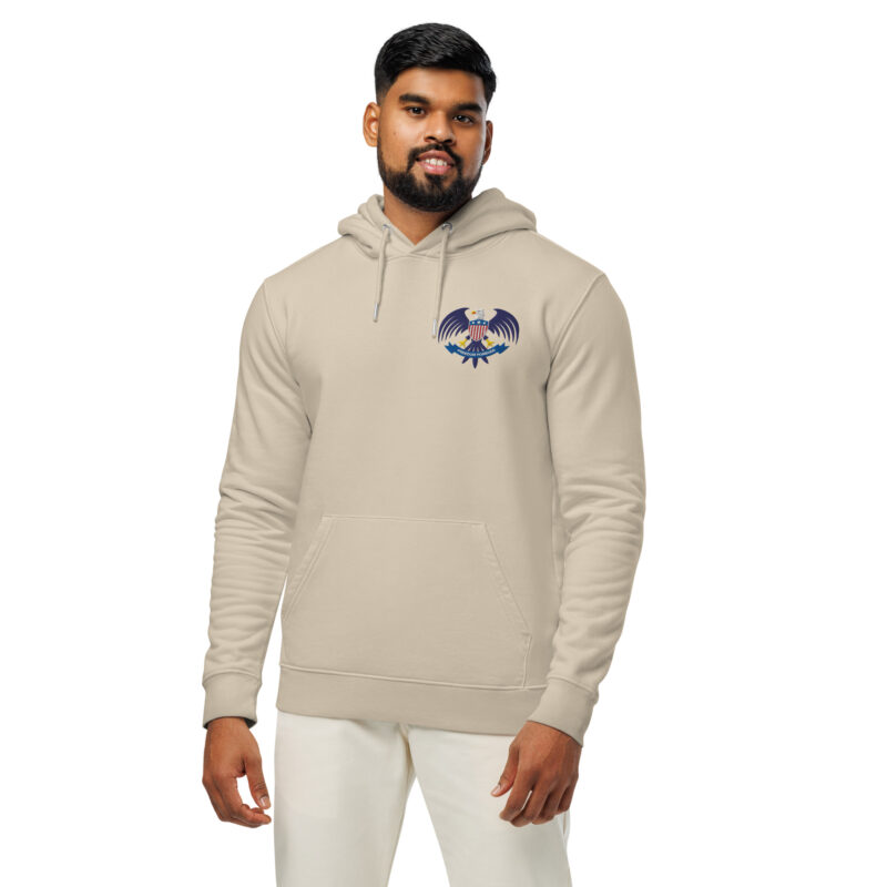 Eagle Seal – Essential organic hoodie with embroidery 7