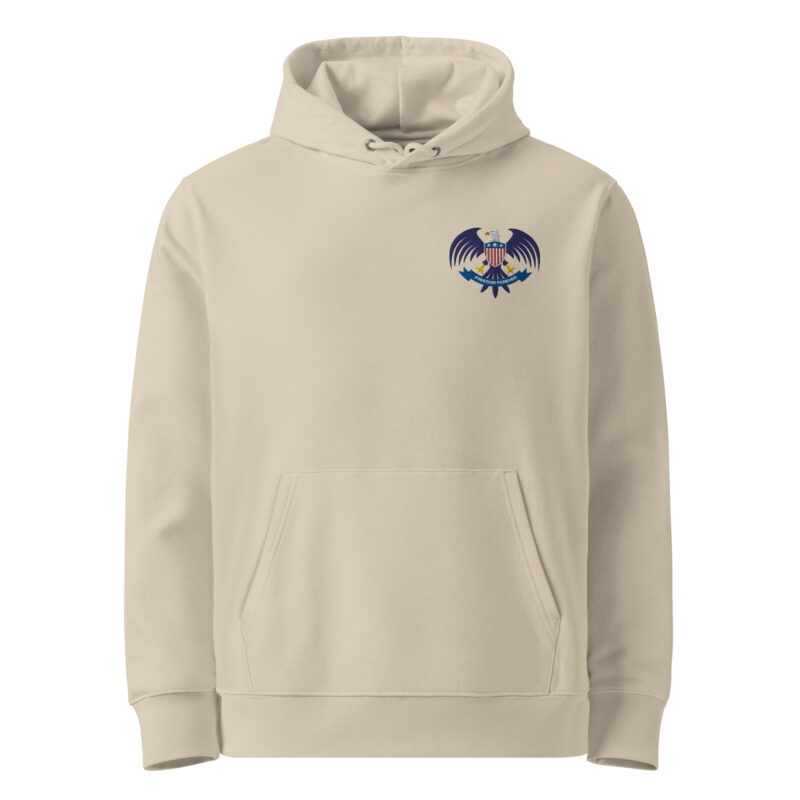 Eagle Seal – Essential organic hoodie with embroidery 9