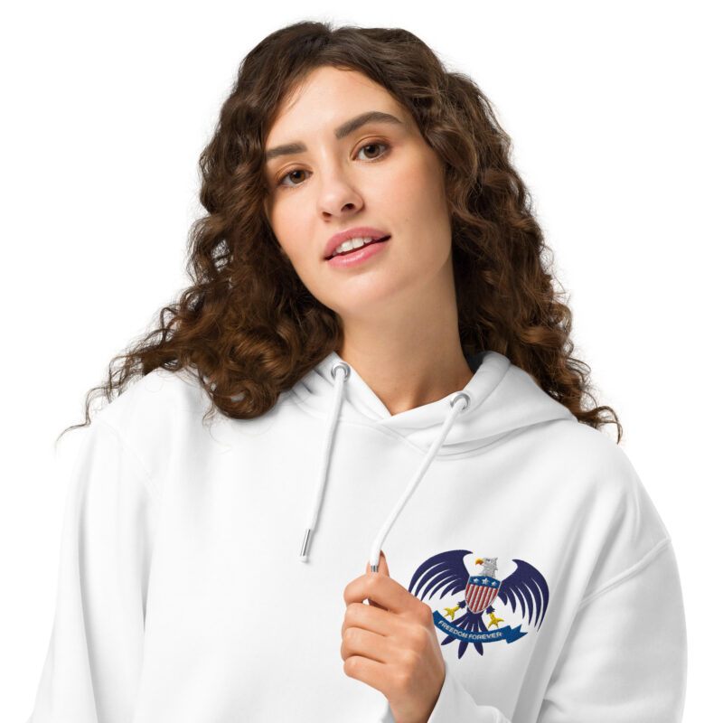 Eagle Seal – Essential organic hoodie with embroidery 4