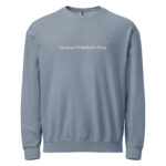 Choose Freedom First – Garment-dyed fleece crewneck sweatshirt