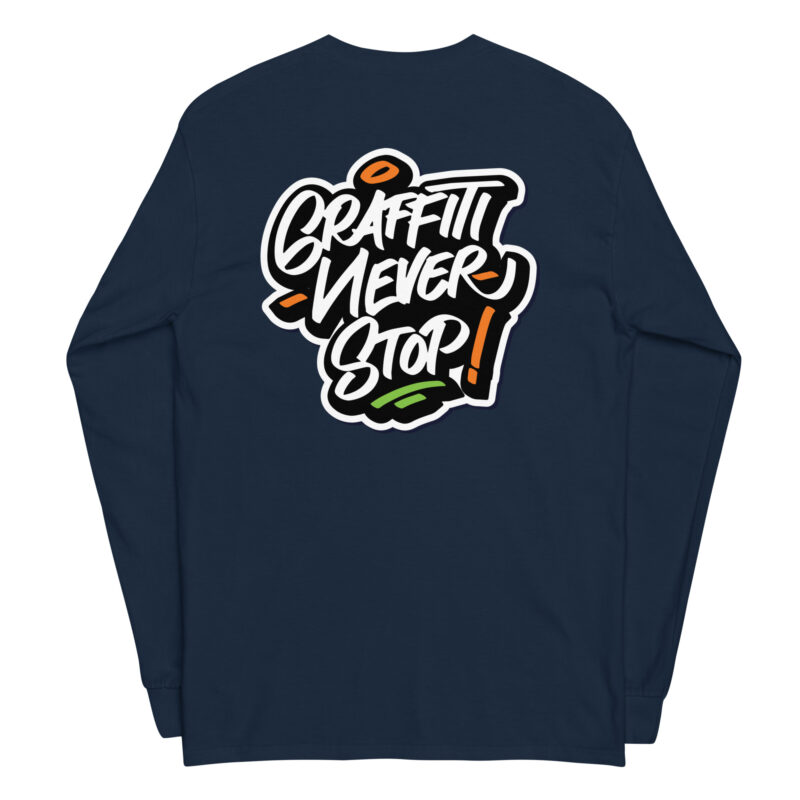 Graffiti Style Men’s Long Sleeve Shirt 8