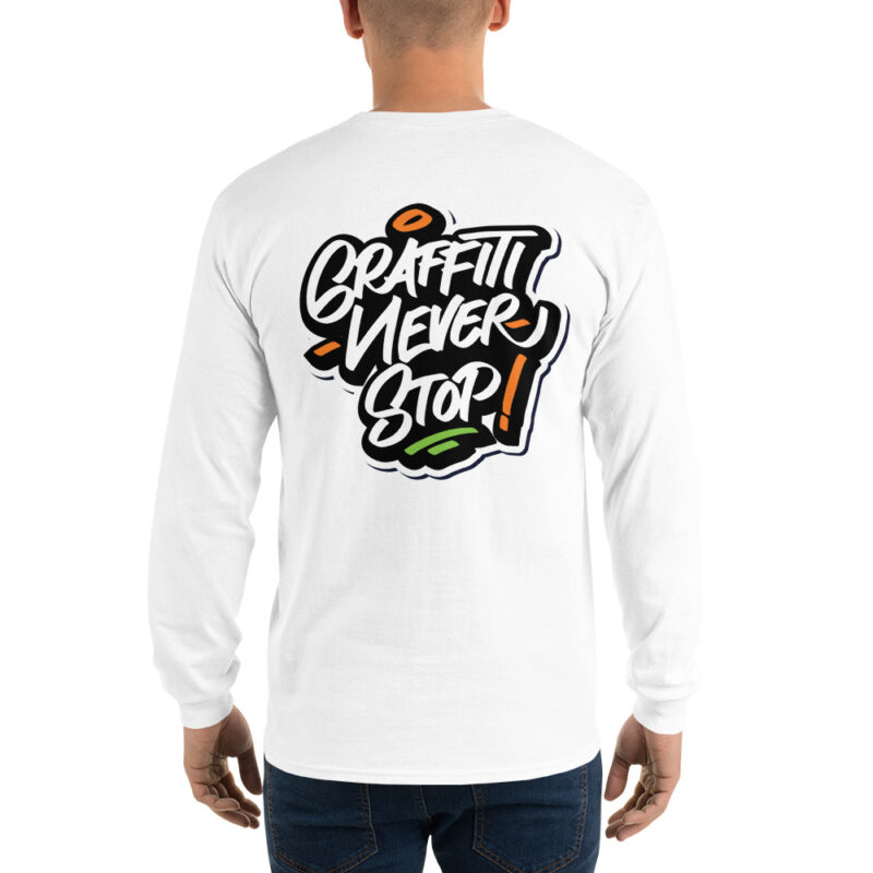 Graffiti Style Men’s Long Sleeve Shirt 4