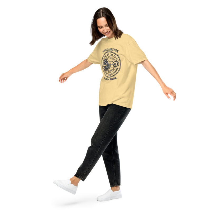 Fitness Addiction Unisex Heavyweight Garment‑Dyed Tee 10