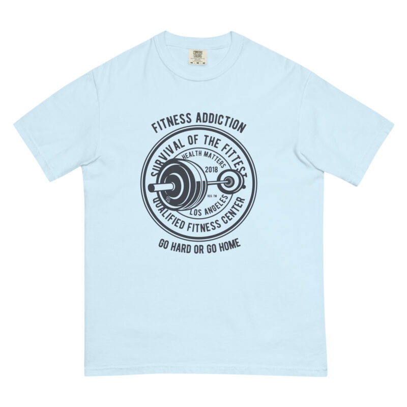 Fitness Addiction Unisex Heavyweight Garment‑Dyed Tee 14