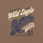 Wild Eagle Vintage‑Wash Heavyweight Tee 4