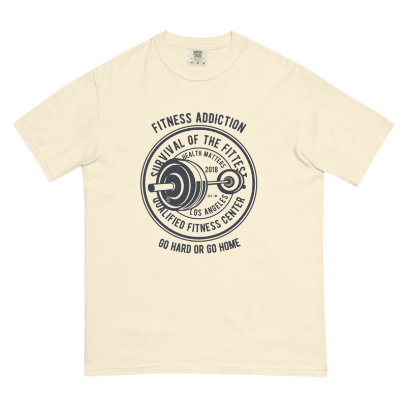 Fitness Addiction Unisex Heavyweight Garment‑Dyed Tee 16