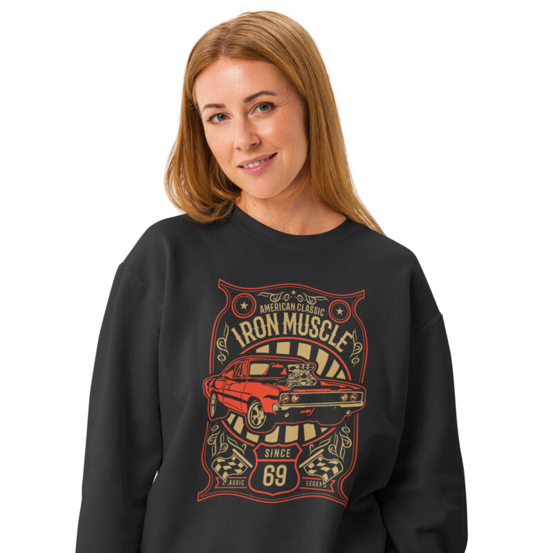 Iron Muscle Unisex Garment‑Dyed Fleece Sweatshirt 4