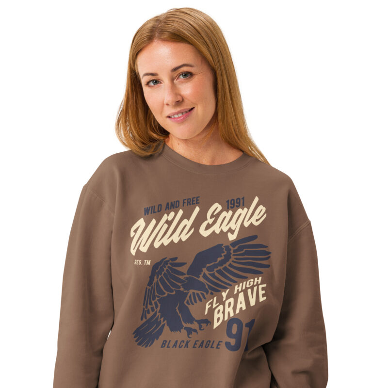 Wild Eagle Premium Unisex Fleece Sweatshirt 3