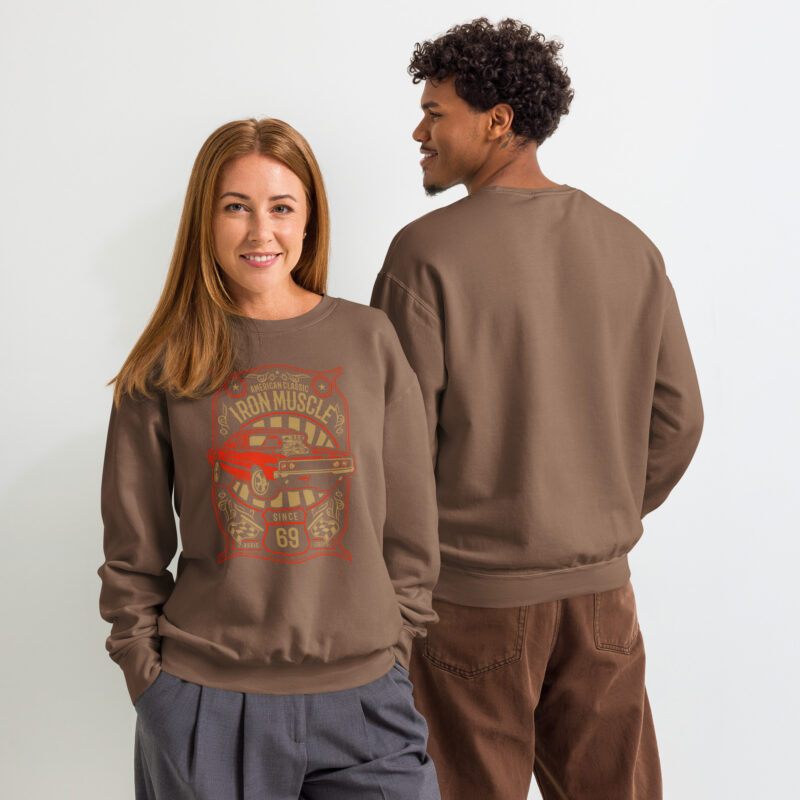 Iron Muscle Unisex Garment‑Dyed Fleece Sweatshirt 2