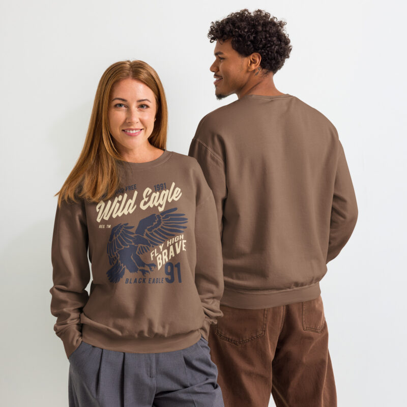 Wild Eagle Premium Unisex Fleece Sweatshirt 2