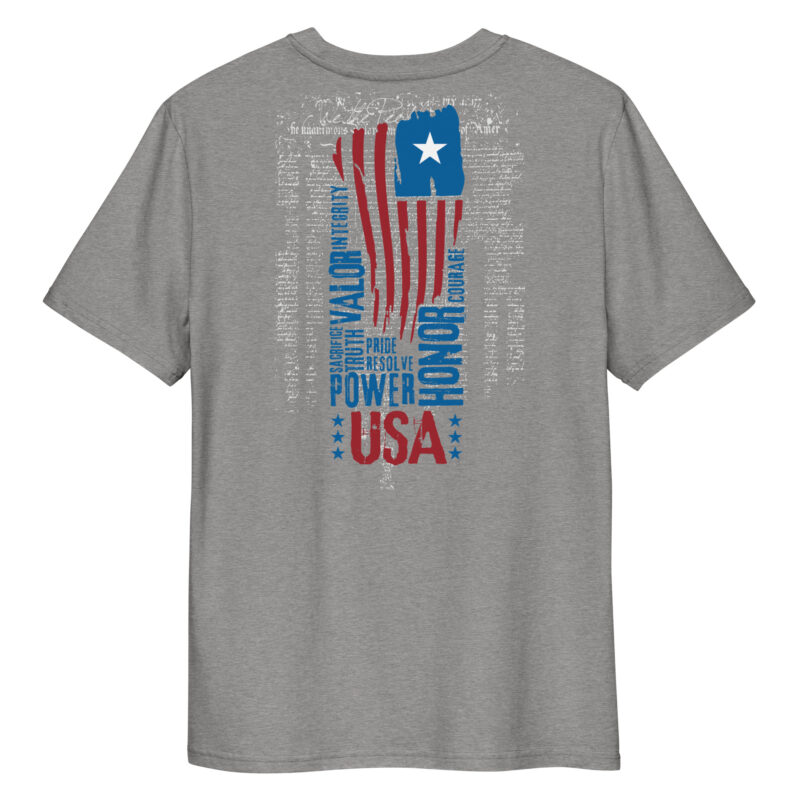 USA Unisex Organic Ribbed T-Shirt 6