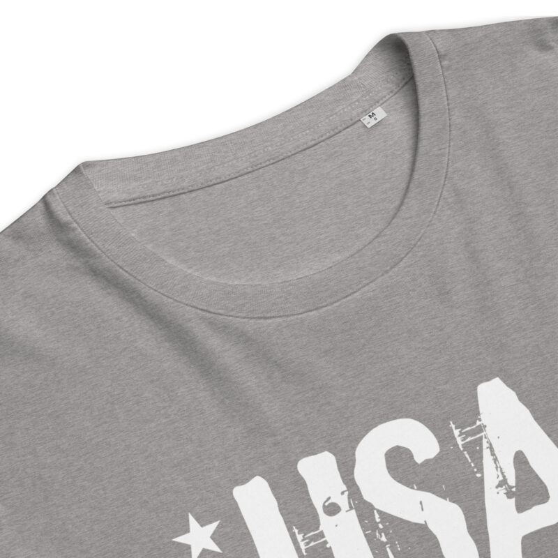 USA Unisex Organic Ribbed T-Shirt 2