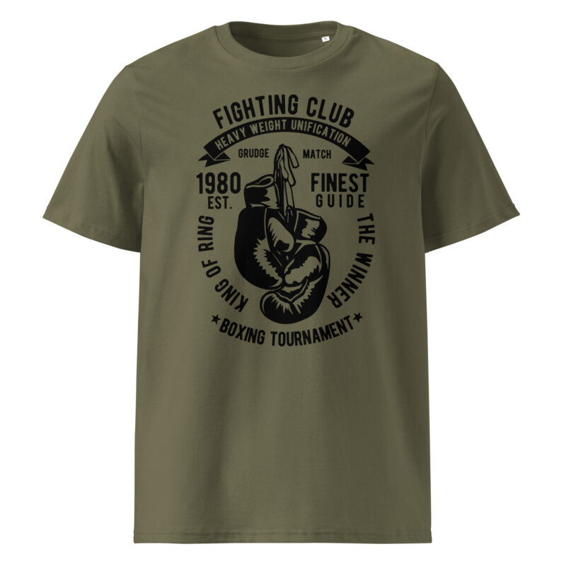 Fighting Club Organic Ribbed Neck Unisex Tee 5