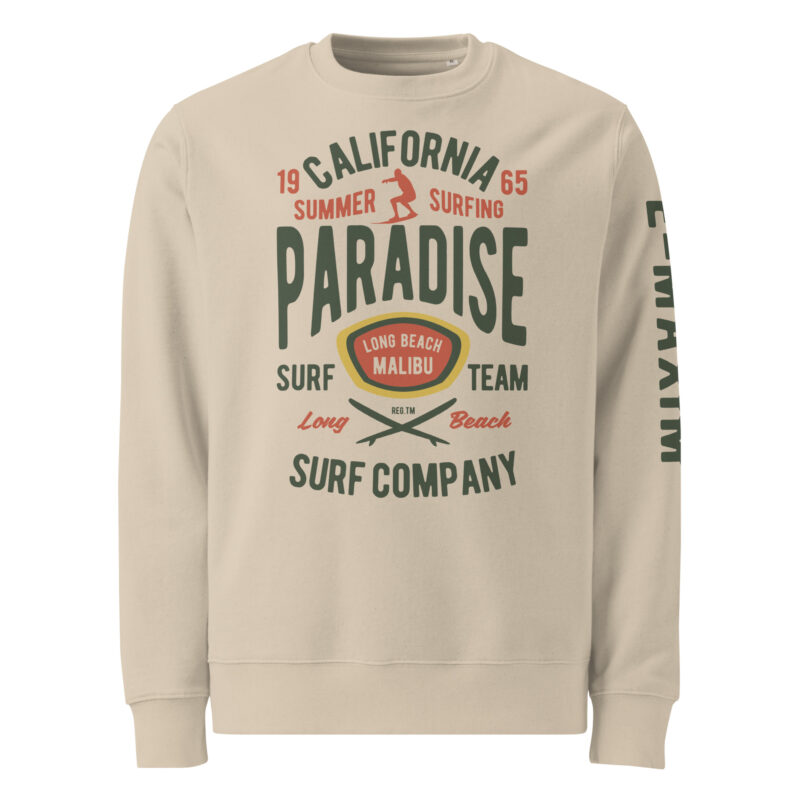 California Summer Surf Organic Unisex Sweatshirt