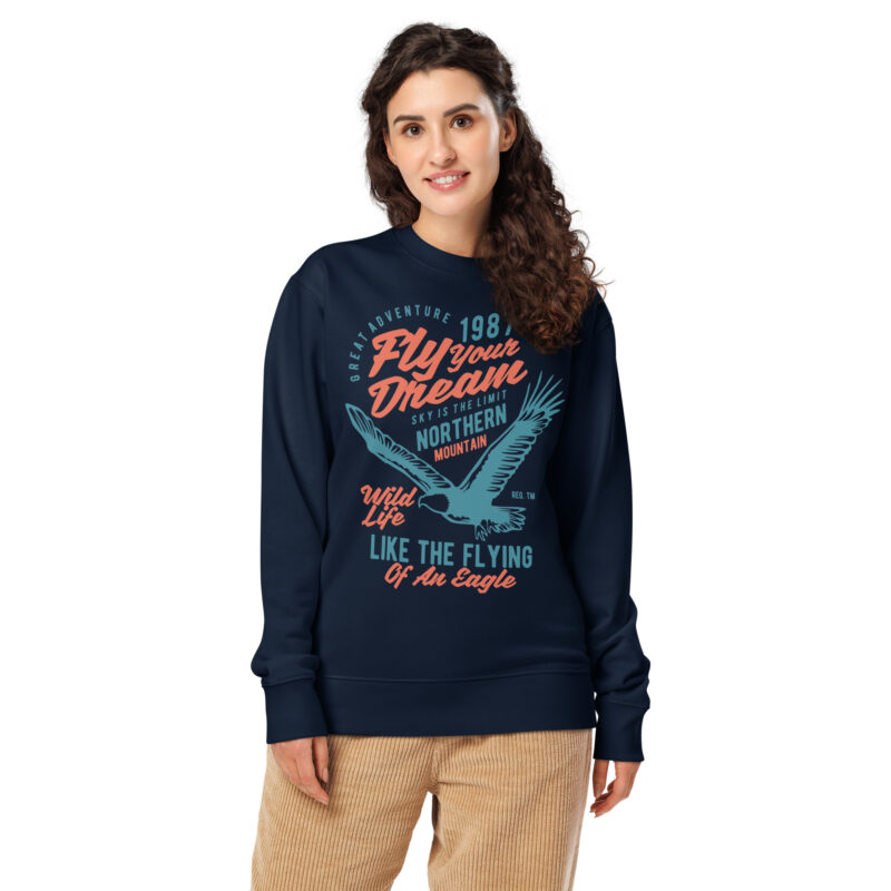 Fly Your Dream Unisex Organic Cotton Sweatshirt 2
