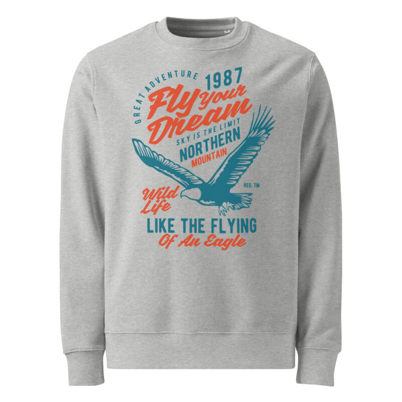 Fly Your Dream Unisex Organic Cotton Sweatshirt 10