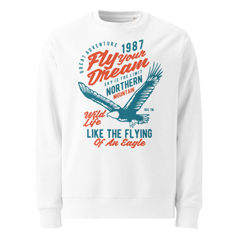 Fly Your Dream Unisex Organic Cotton Sweatshirt 12