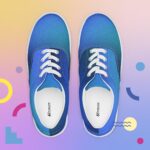 Men’s Blue-Green Canvas Sneakers