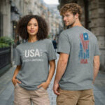 USA Unisex Organic Ribbed T-Shirt cover 01