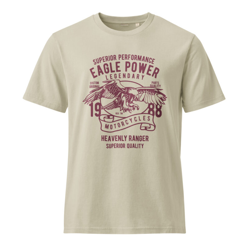 Eagle Power Unisex Vintage Garment‑Dyed T‑Shirt