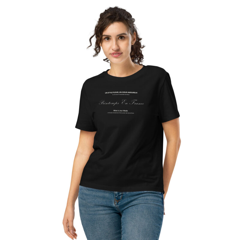 Printemps En France Sustainable Organic Ribbed Neck Tee 8