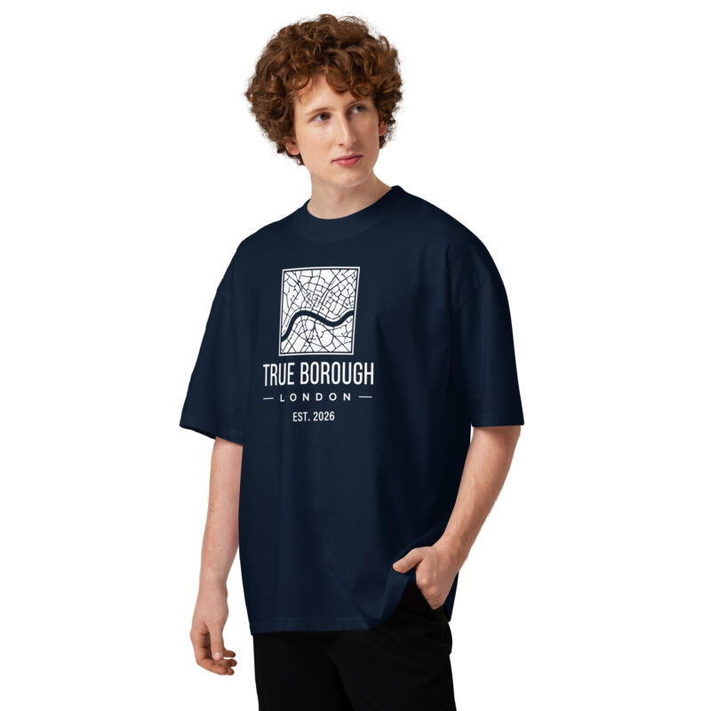 True Borough Unisex Organic Oversized High-Neck T-Shirt 6