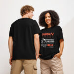 Japan Moving Forward Graphic Tee – Organic Unisex Ribbed Neck T-Shirt 6