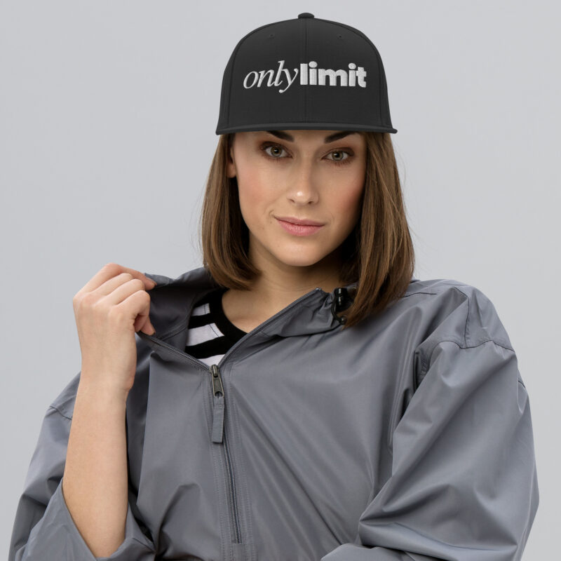 Only Limit 6-Panel Snapback Hat with Embroidery cover Only Limit 6-Panel Snapback Hat with Embroidery cover