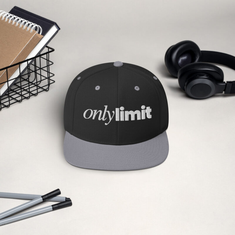 Only Limit 6-Panel Snapback Hat with Embroidery 4