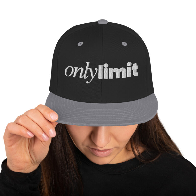 Only Limit 6-Panel Snapback Hat with Embroidery 15