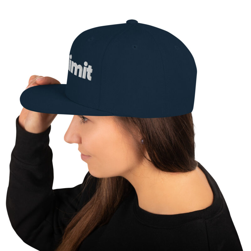 Only Limit 6-Panel Snapback Hat with Embroidery 11