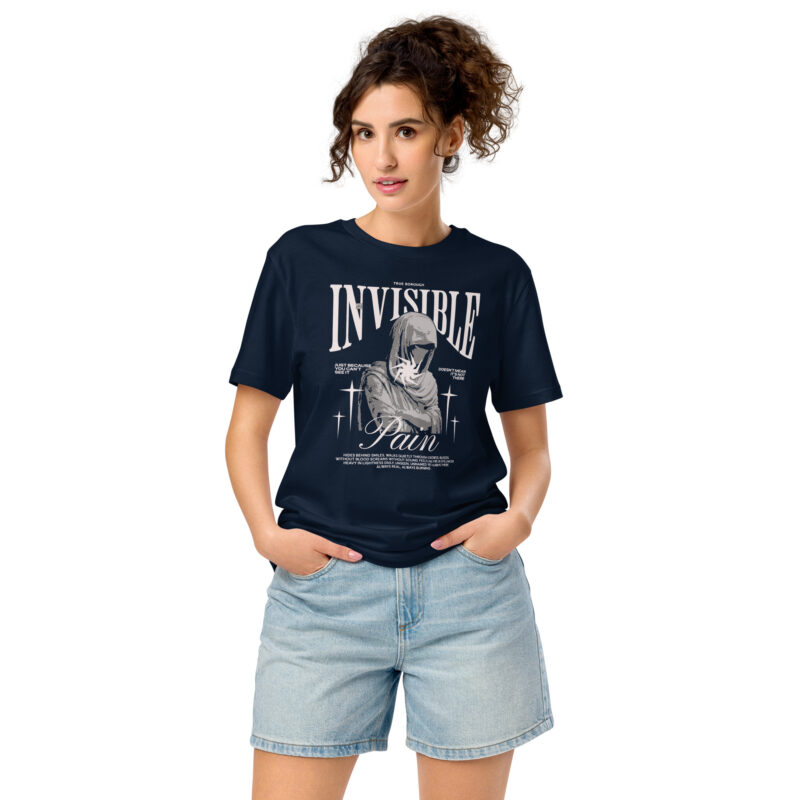 Invisible Pain Unisex organic mid-light tee 2
