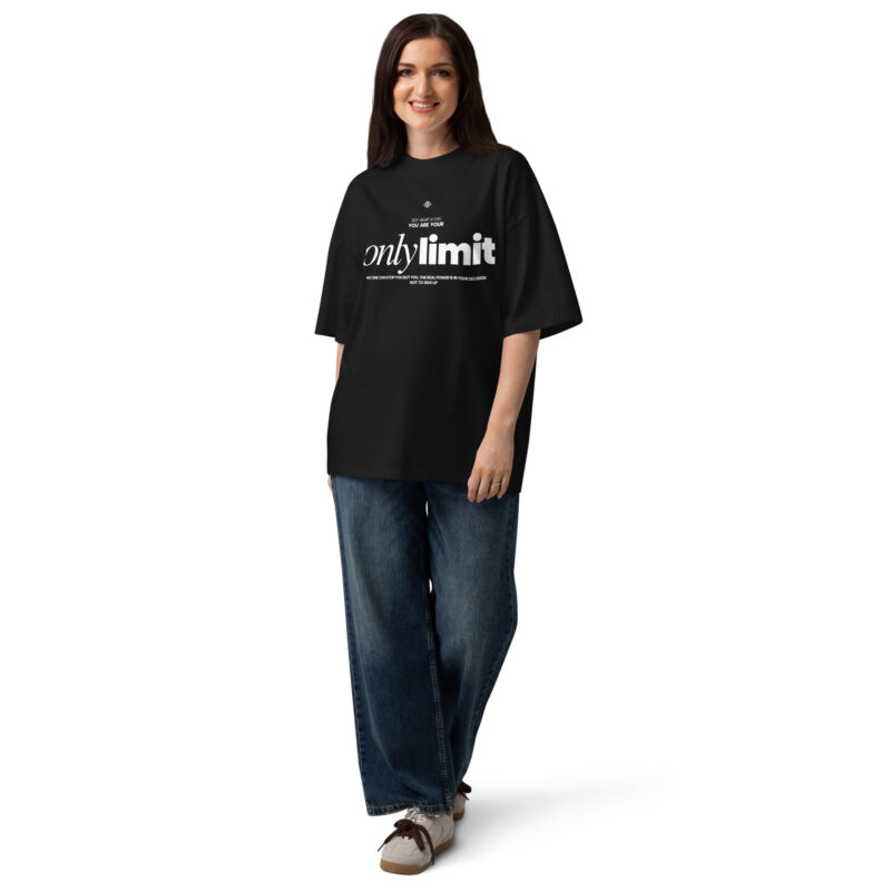 Only Limit Unisex Organic Oversized High Neck T-shirt 5