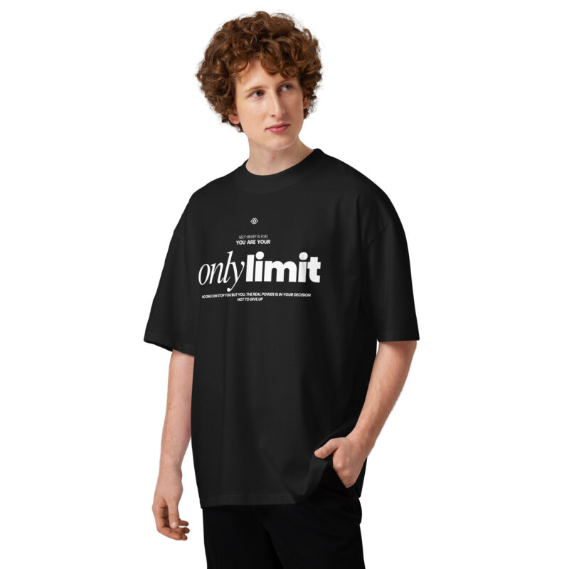 Only Limit Unisex Organic Oversized High Neck T-shirt 8