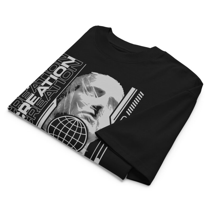 Creation Unisex Organic Oversized High Neck T-shirt 6