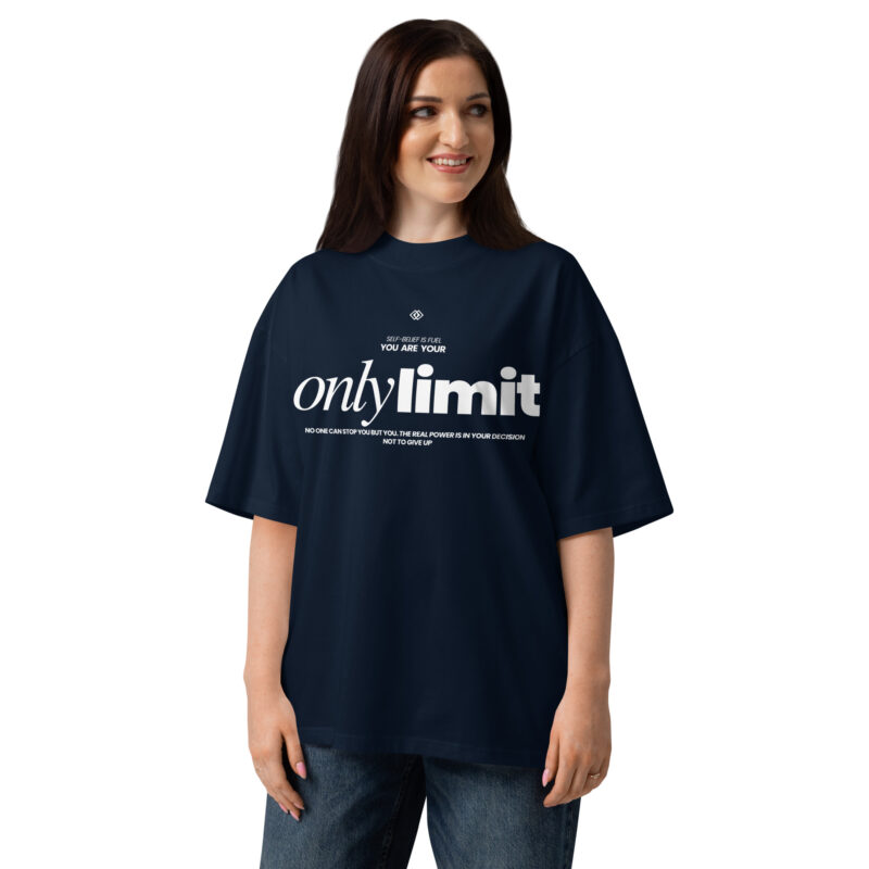 Only Limit Unisex Organic Oversized High Neck T-shirt 2