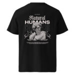 Natural Humans Unisex organic ribbed neck tee