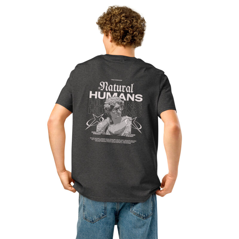 Natural Humans Unisex organic ribbed neck tee 6