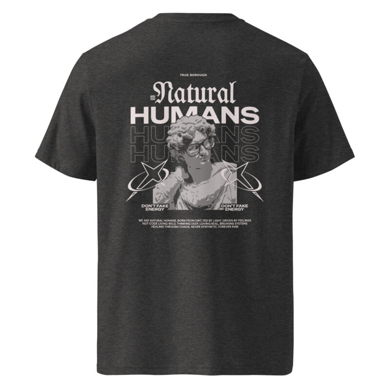 Natural Humans Unisex organic ribbed neck tee 13
