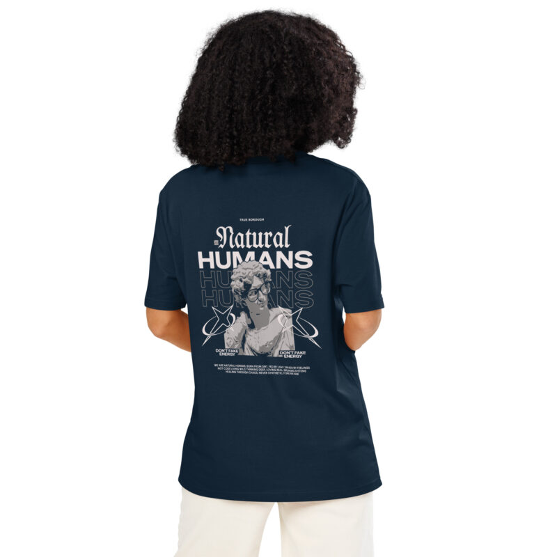 Natural Humans Unisex organic ribbed neck tee 4