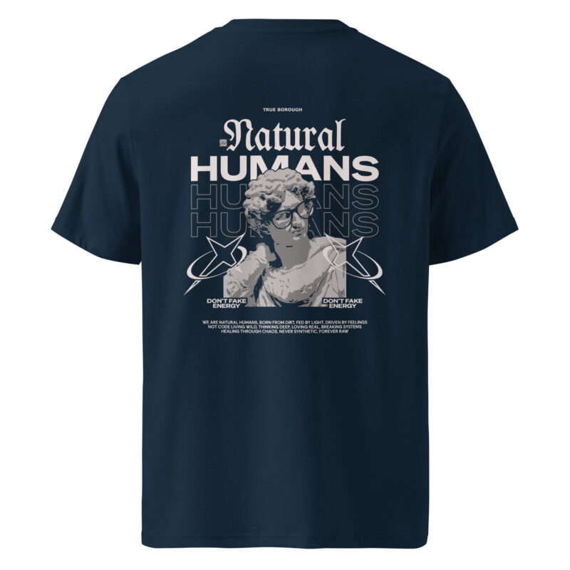 Natural Humans Unisex organic ribbed neck tee 10