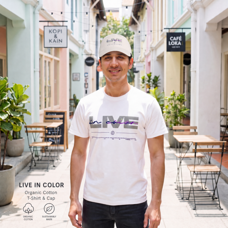 Live in Color Unisex Organic Cotton T-Shirt cover 2