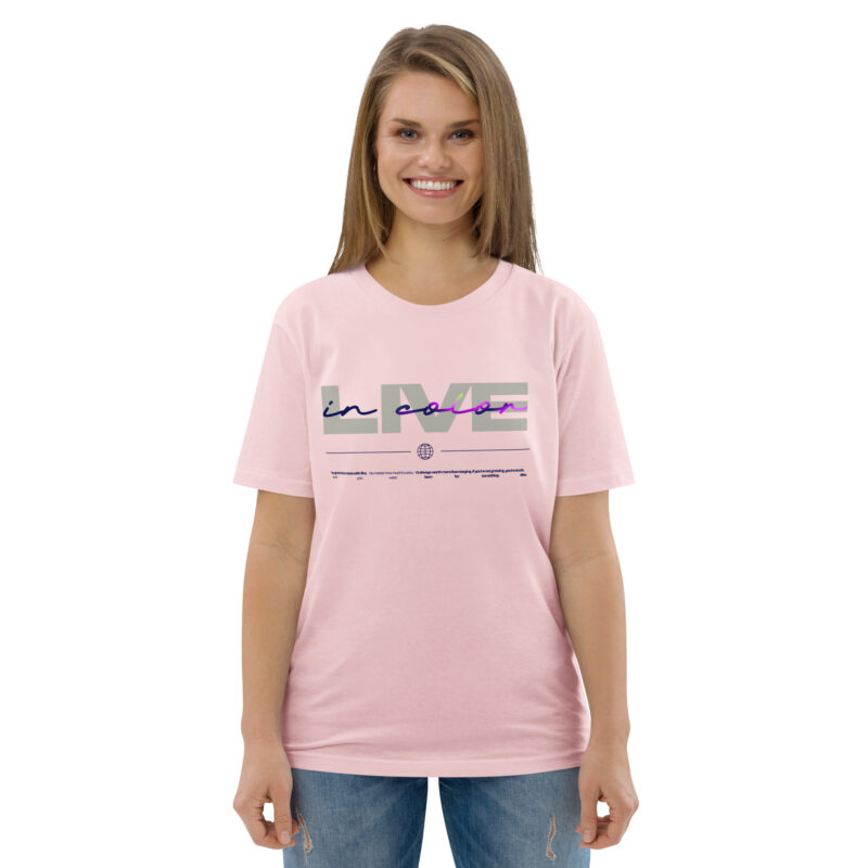 Live in Color Unisex Organic Cotton Tee 4