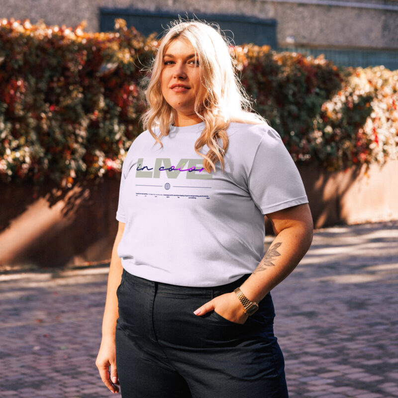 Live in Color Unisex Organic Cotton Tee 5